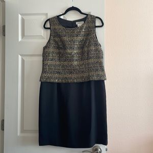 Coldwater Creek evening dress, one piece, Black and Gold, P14